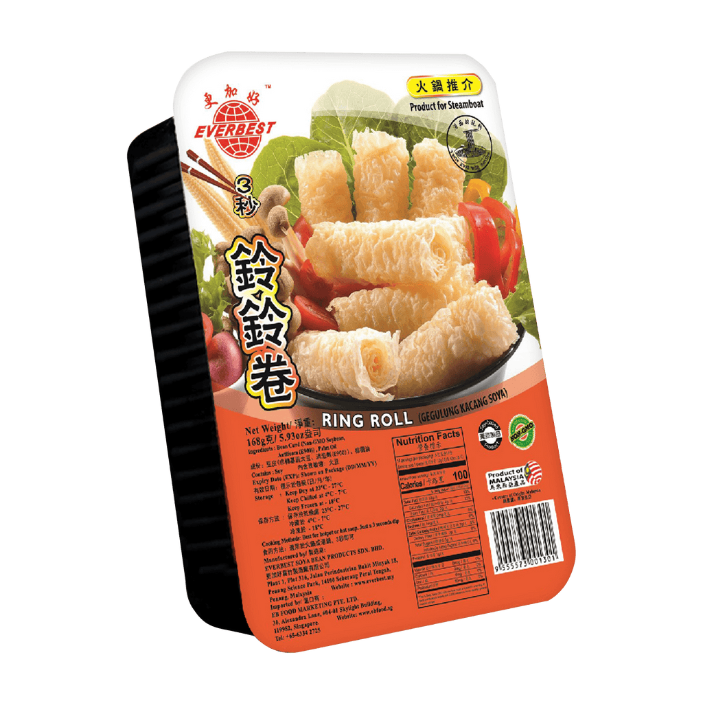 Everbest Vegetarian Ring Roll 168g - Longdan Online Supermarket