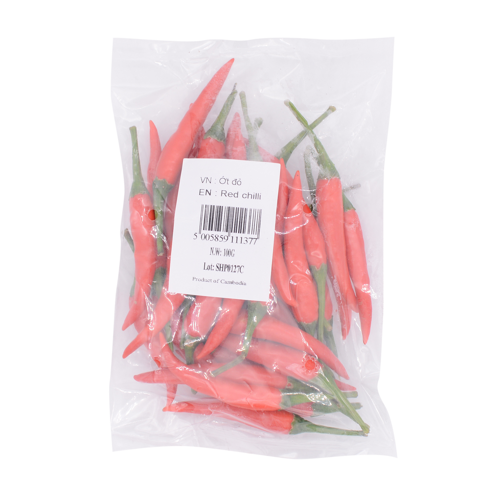Small Red Chilli (Ot Hiem Do) 100g - Longdan Online Supermarket