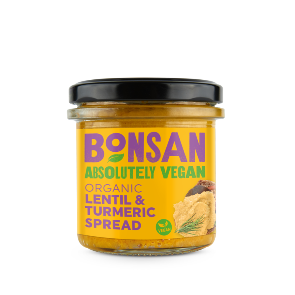 BONSAN ORG Lentil Turmeric Pate - Vegan 140g - Longdan Online Supermarket