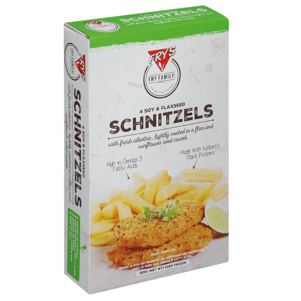 FRYS 4 Soy and Flaxseed Schnitzels 320g - Longdan Online Supermarket