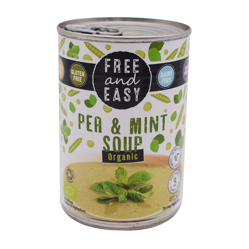 Free and Easy Organic Green Pea & Mint Soup 400g - Longdan Online Supermarket