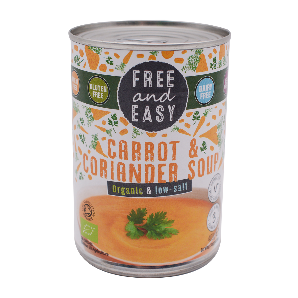 Free and Easy Organic Carrot & Coriander Soup 400g - Longdan Online Supermarket