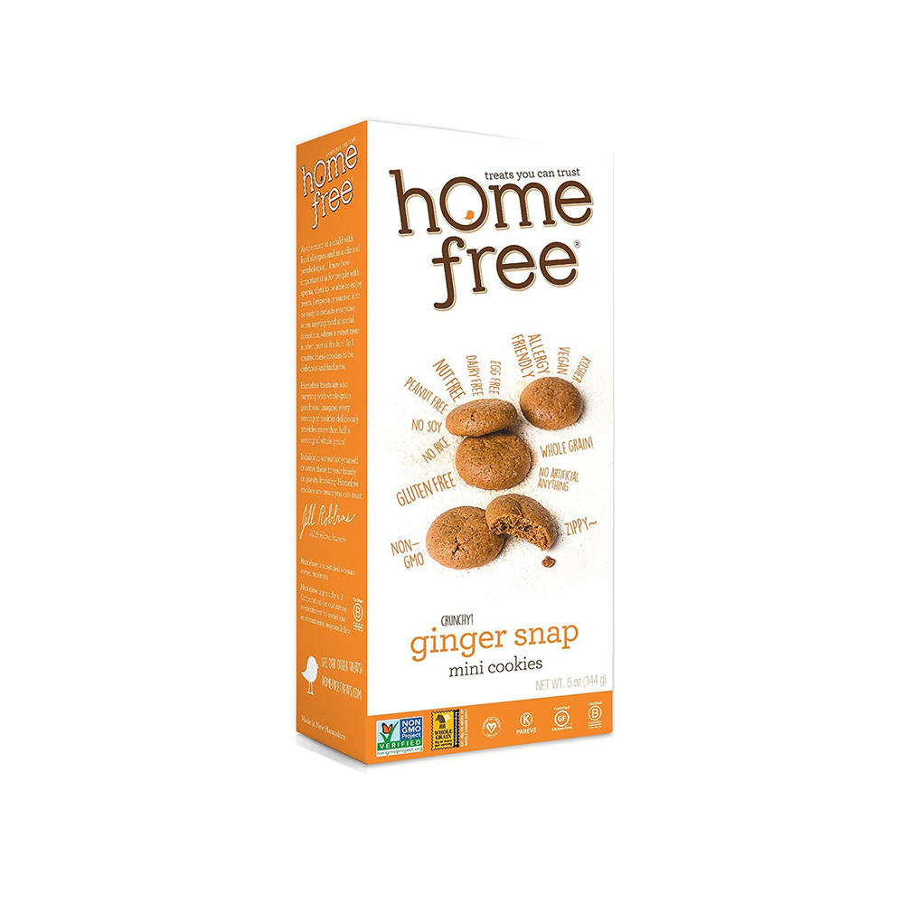 HOMEFREE Cookie Box Ginger Snap 144g