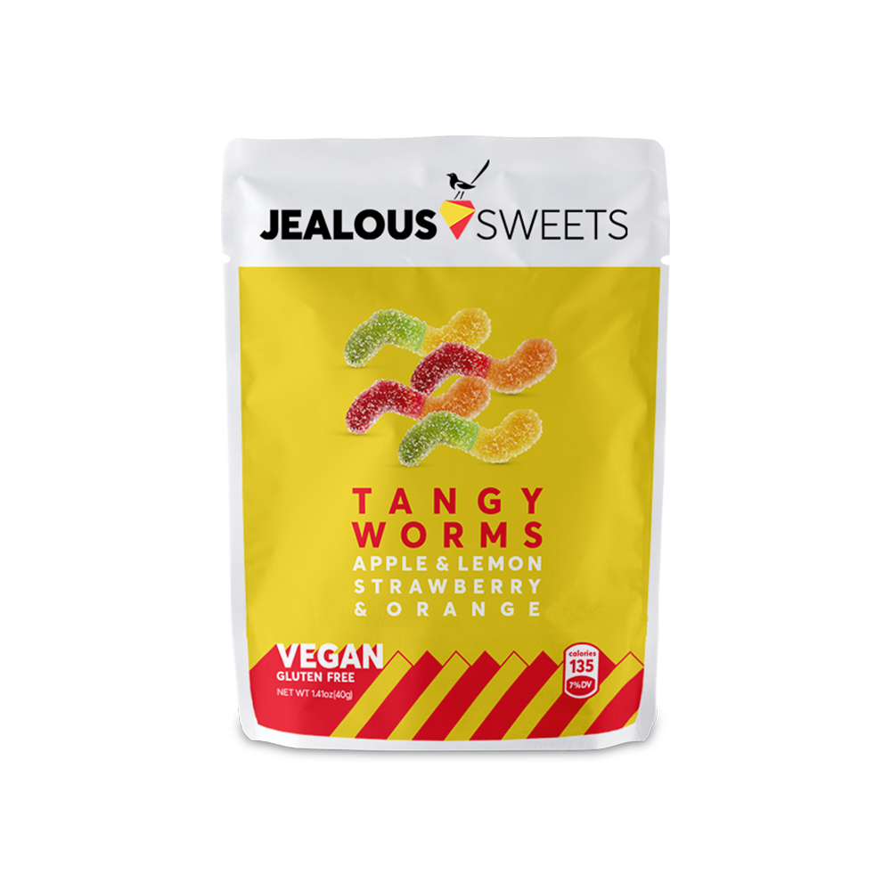 JEALOUS SWEETS Tangy Worms 40g