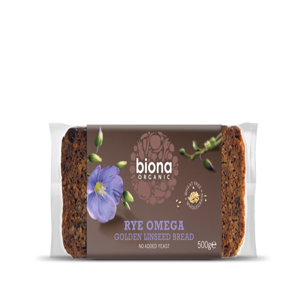 BIONA Organic Rye Omega Golden Linseed 500g - Longdan Online Supermarket