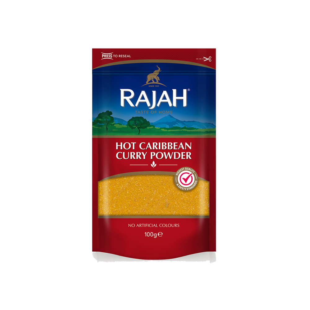 RAJAH Ground Hot Caribbean Curry 100g