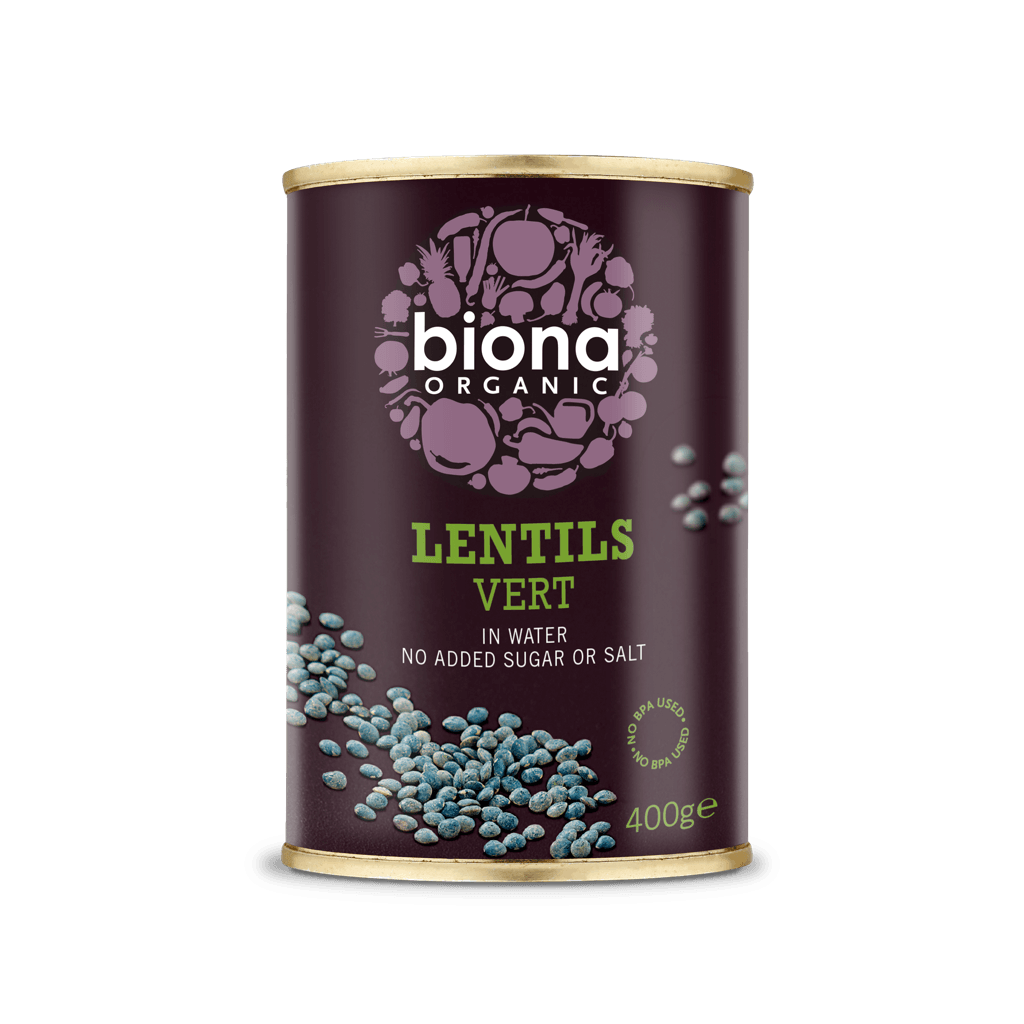 BIONA Organic Lentils Vert - Bijoux Puy Type 400g - Longdan Online Supermarket