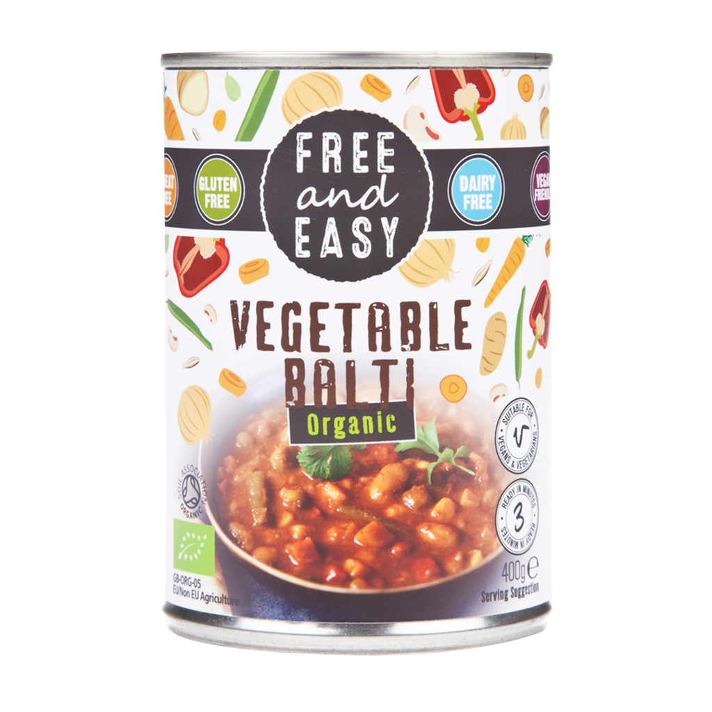 Free and Easy ORG Vegetable Balti 400g - Longdan Online Supermarket