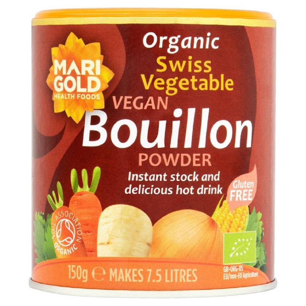 Marigold ORG Swiss Veg Bouillon -Red Vegan GF 150g - Longdan Online Supermarket