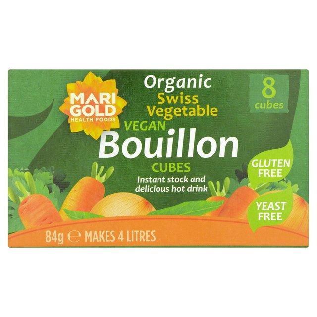 Marigold ORG Yeast Free Bouillon CUBE Green Vegan GF 8 Unit - Longdan Online Supermarket